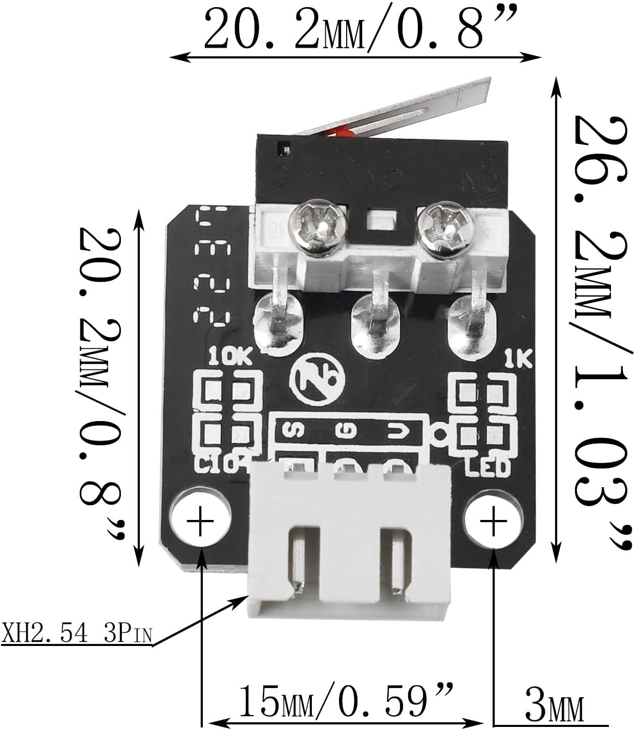 Creality Printer Ender 3 - مفتاح تحديد النهاية للمحاور XYZ من