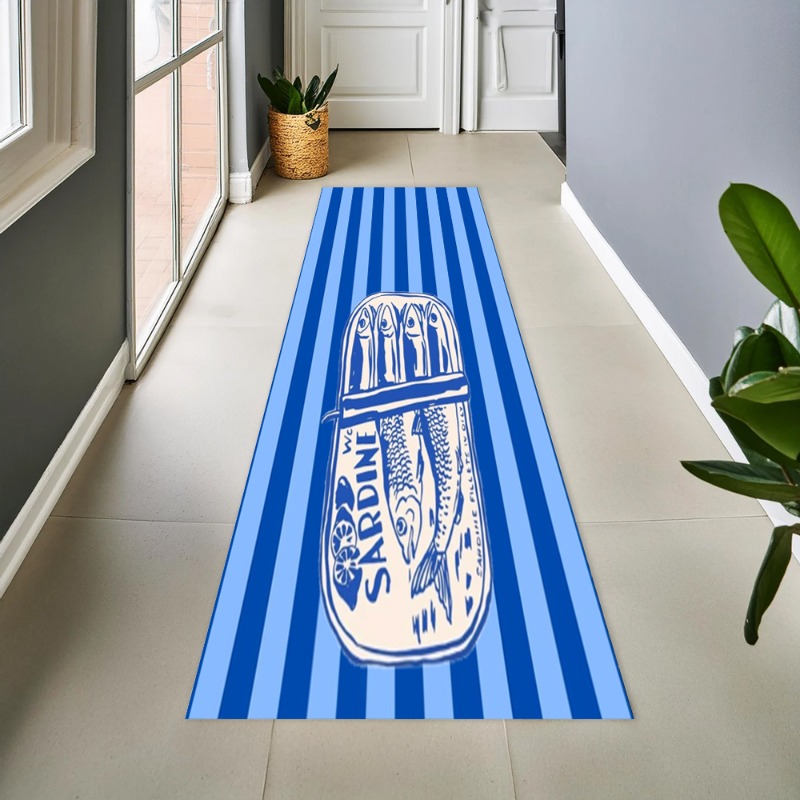 Commercial Printing And Graphics - سجادة ممر طويلة بتصميم عتيق مخطط