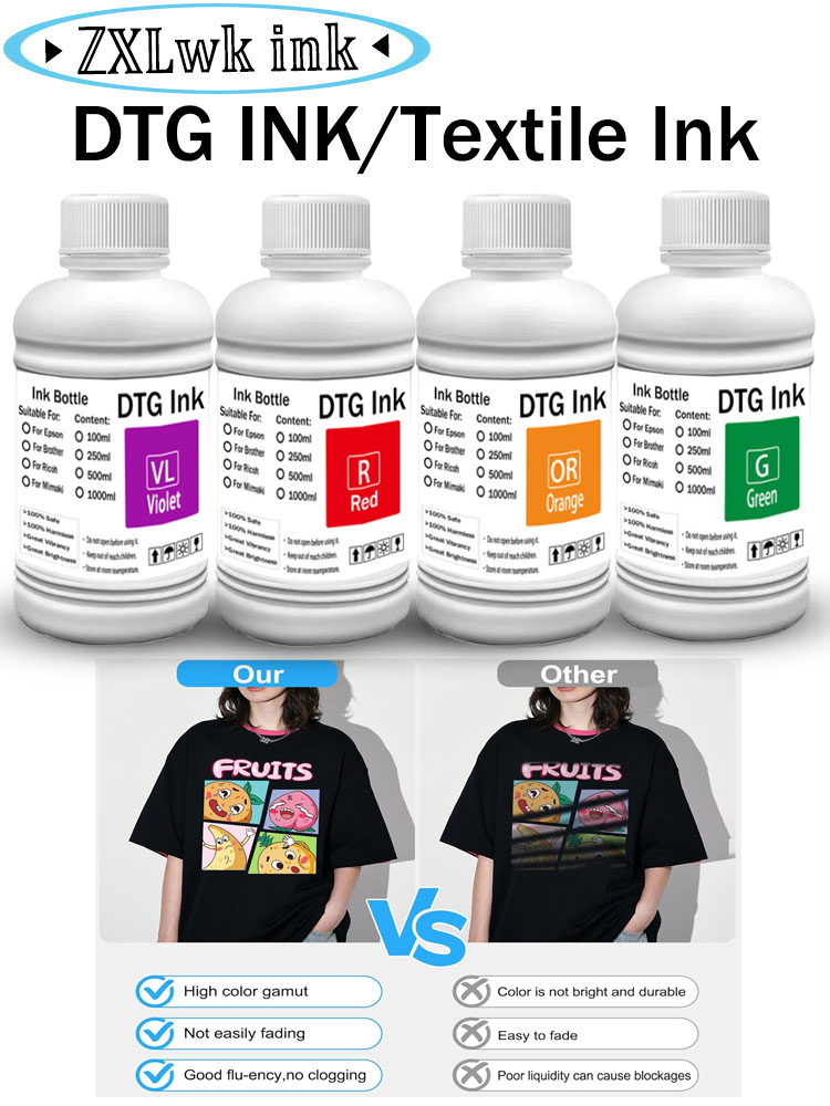 حبر DTG سعة 250 مل للطباعة على - مراجعة Direct To Garment Ink وسعره