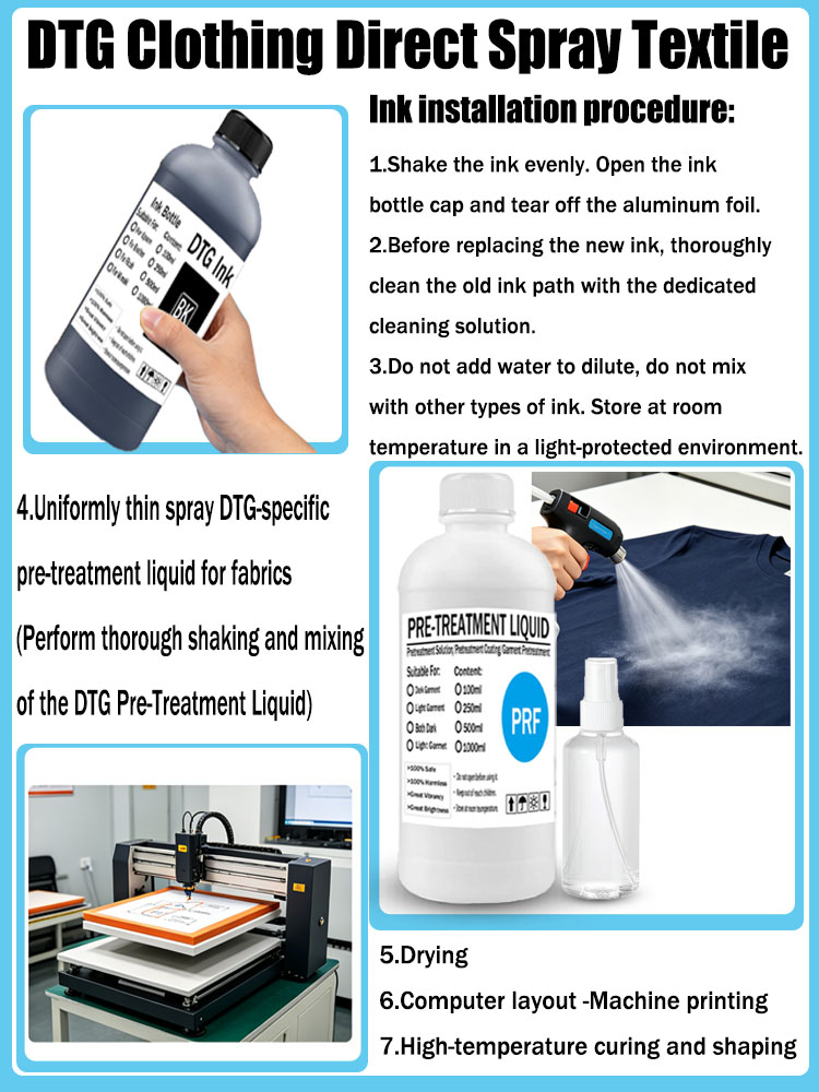 حبر DTG سعة 250 مل للطباعة على - مراجعة Direct To Garment Ink وسعره
