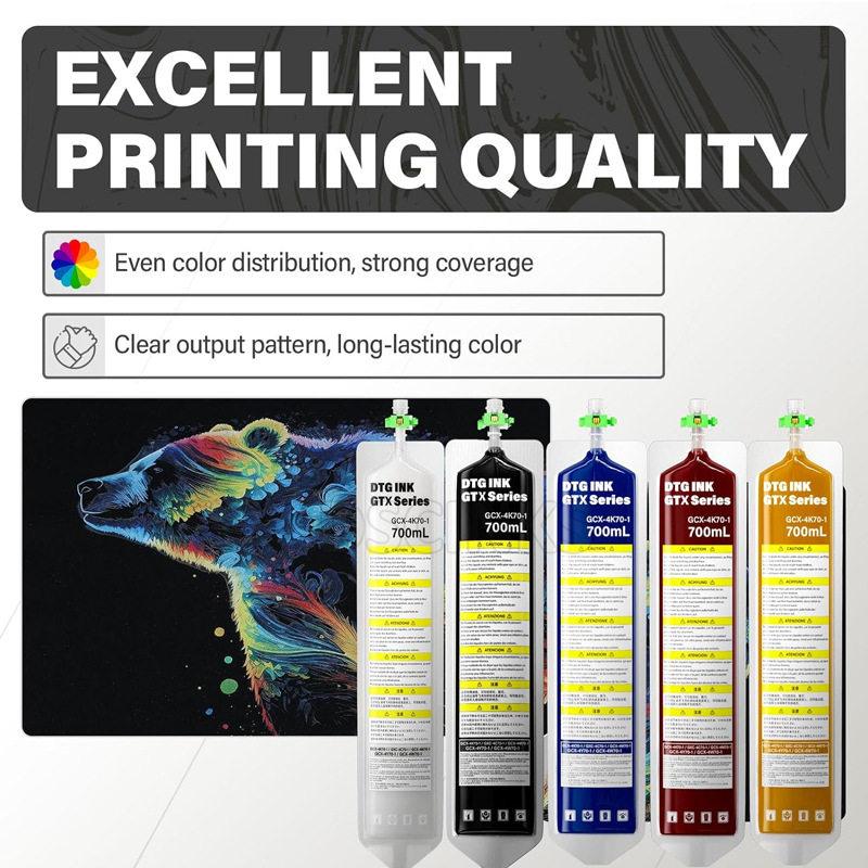 700 مللي DTG النسيج GTX حقيبة  - مراجعة Direct To Garment Ink وسعره
