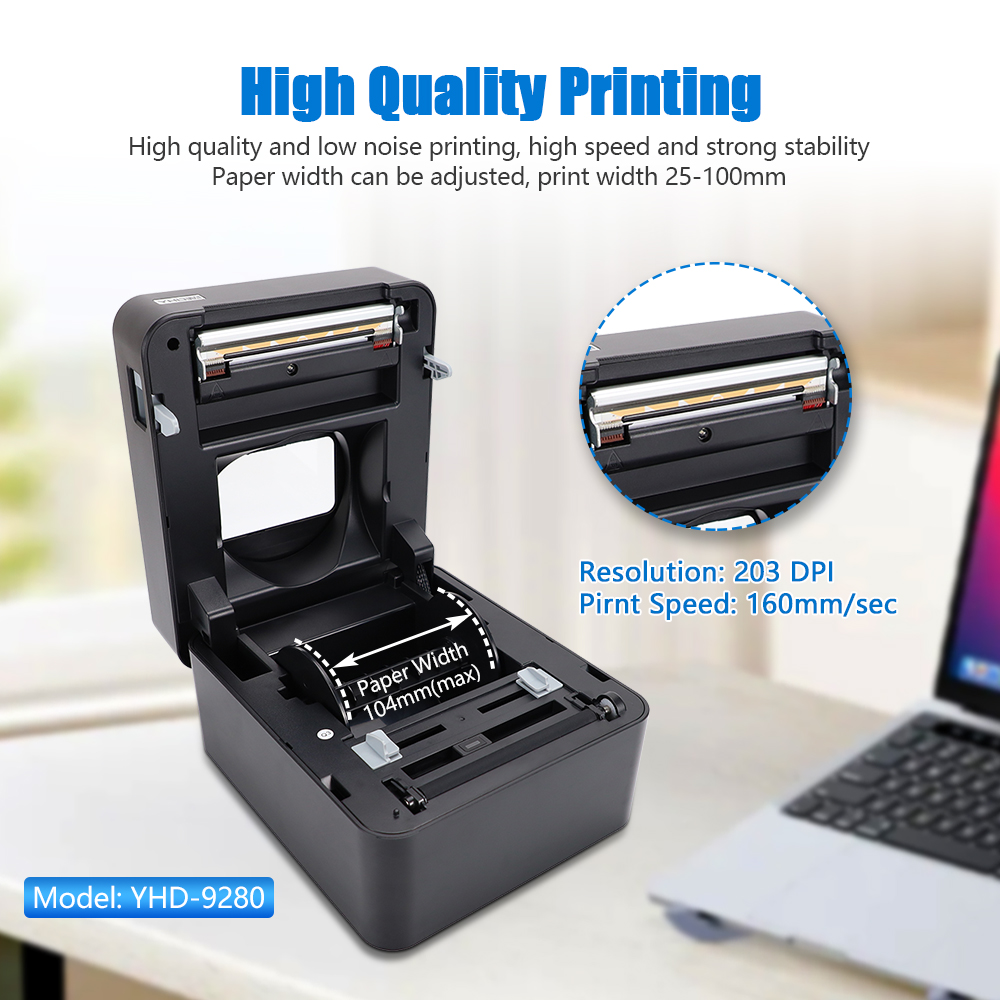 YHDAA 4 بوصة طابعة ملصقات الشح - مراجعة Commercial Printing Options وسعره