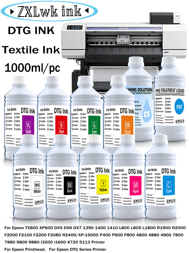 حبر DTG لإعادة تعبئة طابعات إب - مراجعة Direct To Garment Ink وسعره